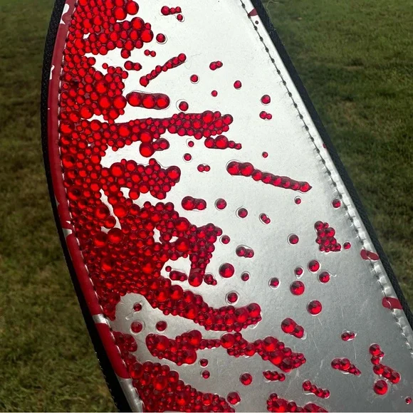 Spirit Halloween Purse Inspired by the Chucky Movie with hand placed rhinestones - Picture 3 of 10